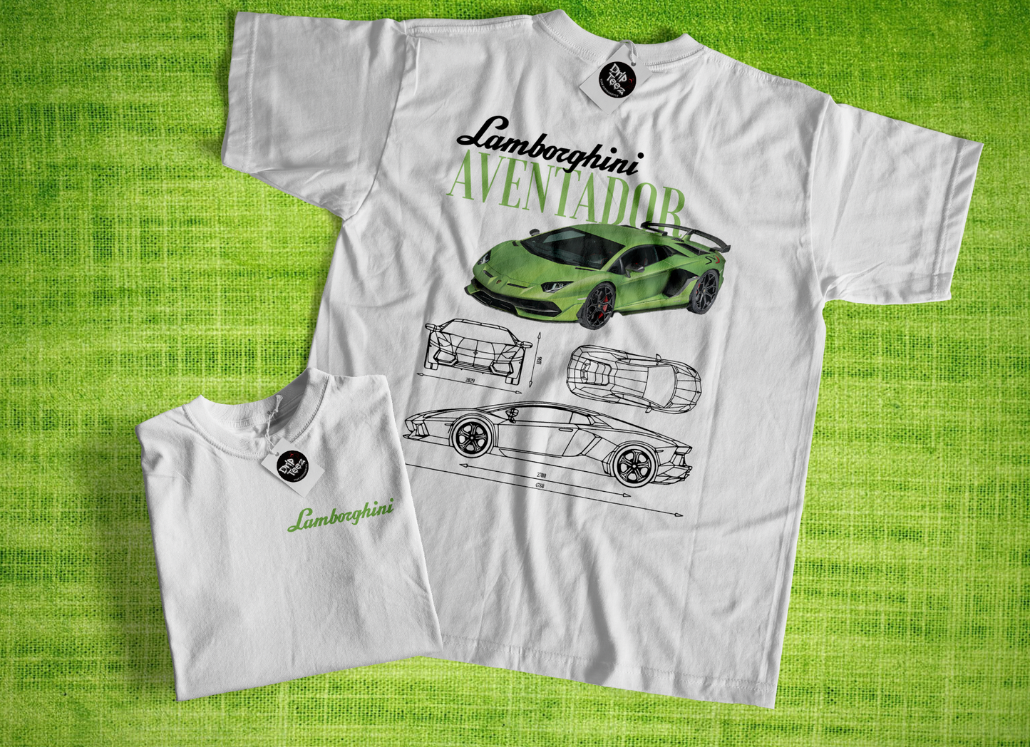 Lamborghini Aventador - Limegreen Tee