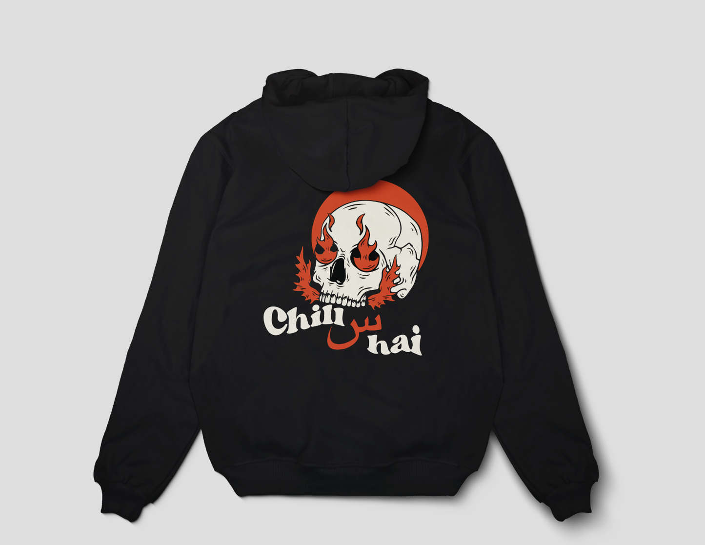 Chill س hai! Skull Hoodie