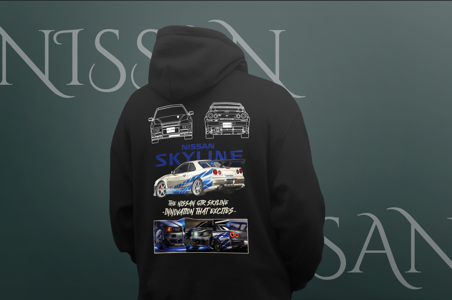 Nissan Skyline R34 Hoodie