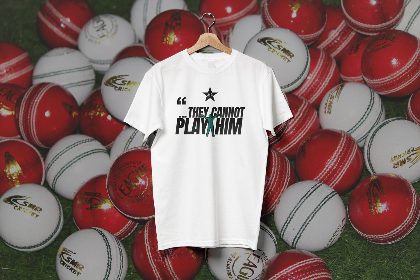 They Cannot Play Him - Shaheen Shah Tee