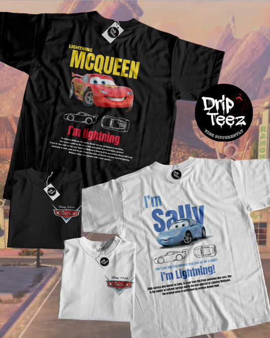 Pixar Cars - McQueen & Sally T-shirts