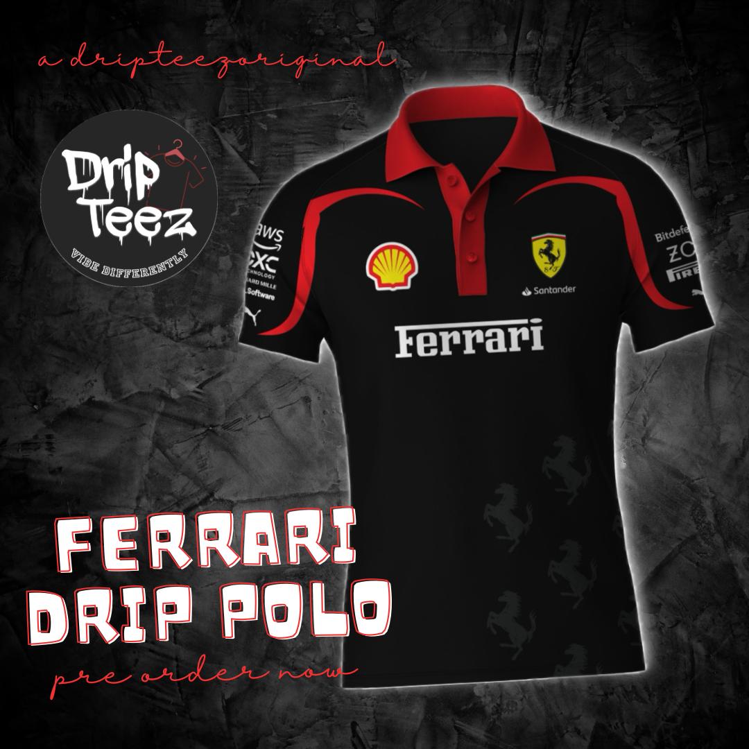 Ferrari DRIP Polo - Premium Lycra