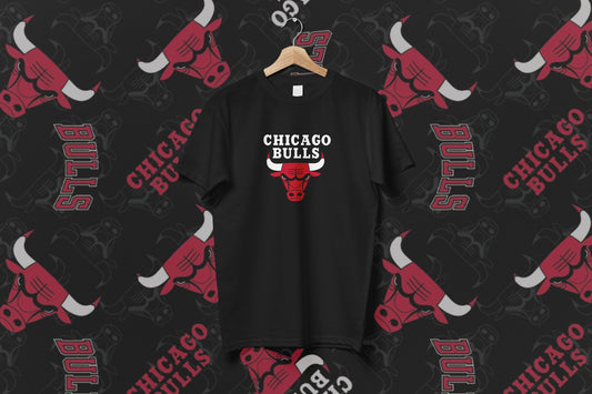 Chicago Bulls Text Logo T-Shirt