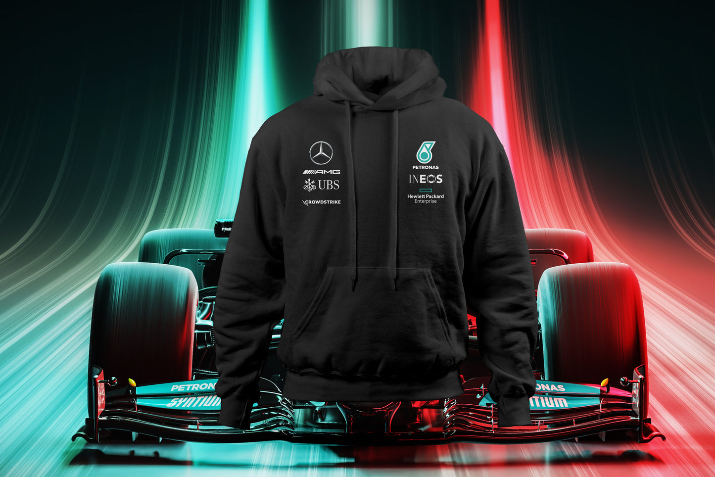 Mercedes Petronas Sponsors Hoodie